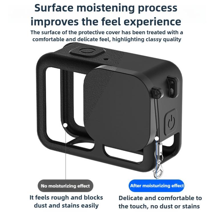 For GoPro HERO13 Black Silicone Protective Case with Wrist Strap & Lens Cover & Side Interface Cover - free shipping - PMC Jewellery - Order now!