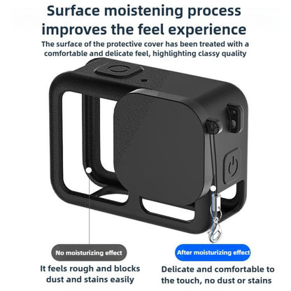For GoPro HERO13 Black Silicone Protective Case with Wrist Strap & Lens Cover & Side Interface Cover - free shipping - PMC Jewellery - Order now!