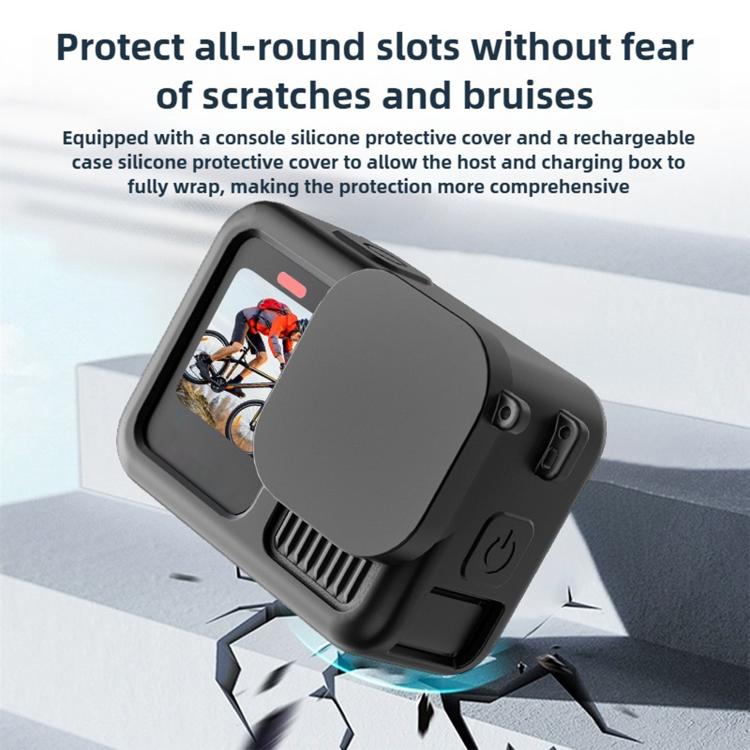 For GoPro HERO13 Black Silicone Protective Case with Wrist Strap & Lens Cover & Side Interface Cover - free shipping - PMC Jewellery - Order now!