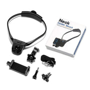 Sports Camera Lazy Neck Bracket Phone Clamp Mount(Black)