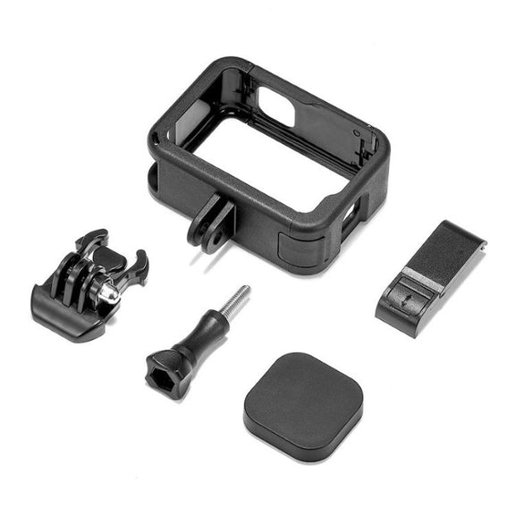 For GoPro HERO13 Black / HERO12 Black Dual Cold Shoes Frame Expansion PA Cage with Side Interface Cover