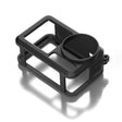 For DJI Action 5 Pro / 4 / 3 Soft Silicone Shockproof Protective Case Cover with Lens Cap(Black) - free shipping - PMC TechLife - Order now!