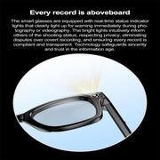 W600 Smart Glasses, Support AI Conversation / AI Photo Recognition / Bluetooth Call(Black)