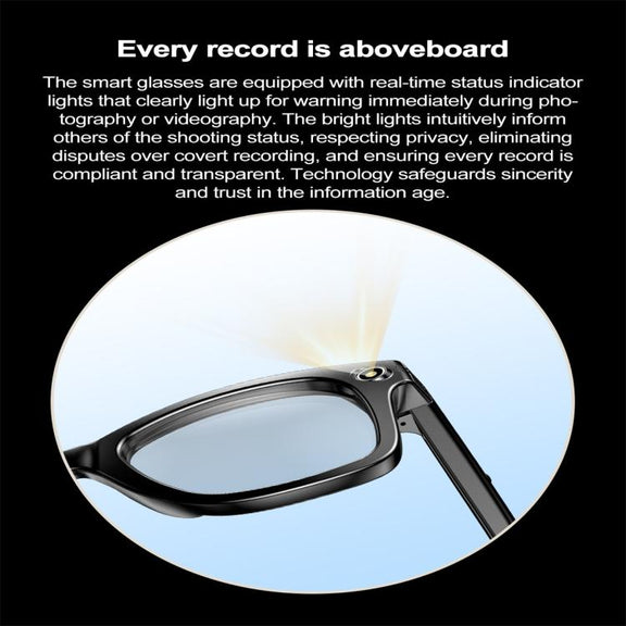 W600 Smart Glasses, Support AI Conversation / AI Photo Recognition / Bluetooth Call(Black)