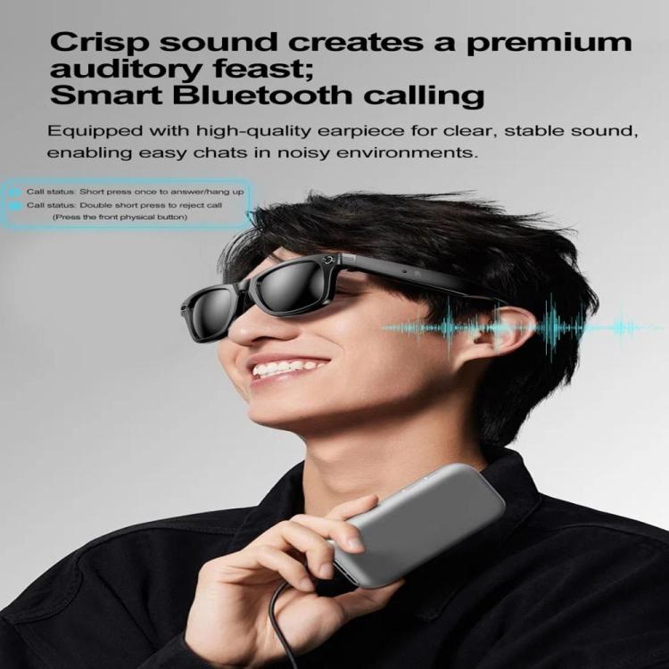 W600 Smart Glasses, Support AI Conversation / AI Photo Recognition / Bluetooth Call(Black)