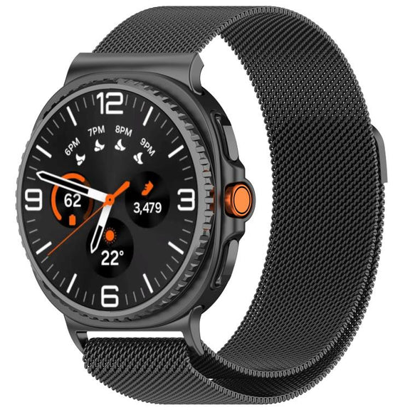 For Samsung Galaxy Watch8 / Watch8 Classic Milan Magnetic Stainless Steel Watch Band(Titanium Gray)