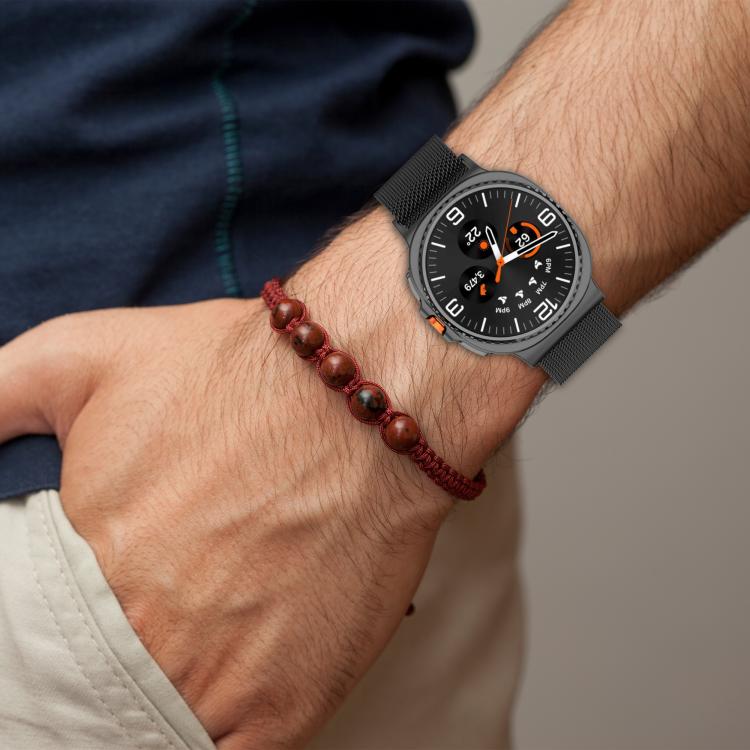 For Samsung Galaxy Watch8 / Watch8 Classic Milan Magnetic Stainless Steel Watch Band(Titanium Gray)