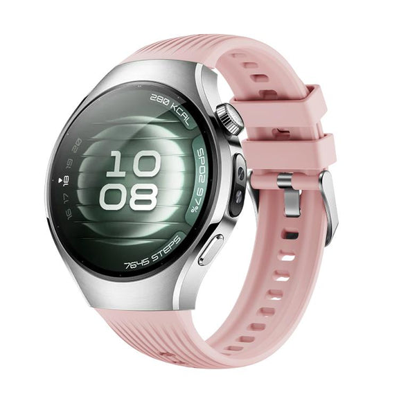 For Huawei Watch 5 42mm Vertical Silicone Watch Band(Pink)