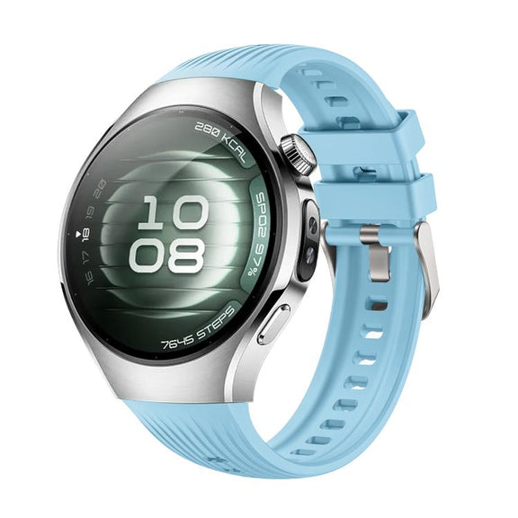 For Huawei Watch 5 42mm Vertical Silicone Watch Band(Cloudy Blue)