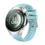 For Huawei Watch 5 42mm Vertical Silicone Watch Band(Teal)