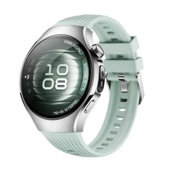 For Huawei Watch 5 42mm Vertical Silicone Watch Band(Light Green)