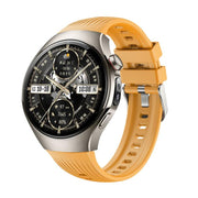 For Huawei Watch 5 46mm Vertical Silicone Watch Band(Yellow)