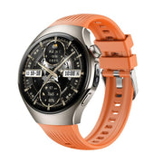 For Huawei Watch 5 46mm Vertical Silicone Watch Band(Orange)