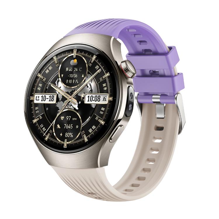 For Huawei Watch 5 46mm Vertical Silicone Watch Band(Starlight Purple) - free shipping - PMC TechLife - Order now!