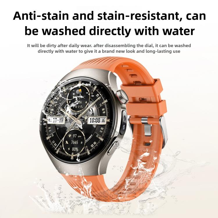 For Huawei Watch 5 46mm Vertical Silicone Watch Band(Pink) - free shipping - PMC TechLife - Order now!