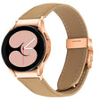 For Samsung Galaxy Watch 7 40 / 44mm Lychee Texture Rose Gold Turtle Back Buckle Leather Watch Band(Camel) - free shipping - PMC TechLife - Order now!