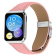 For Xiaomi Smart Bnad 9 Pro / Redmi Watch 5 Lychee Texture Silver Turtle Back Buckle Leather Watch Band(Pink) - free shipping - PMC TechLife - Order now!