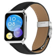 For Xiaomi Smart Bnad 9 Pro / Redmi Watch 5 Lychee Texture Silver Turtle Back Buckle Leather Watch Band(Black) - free shipping - PMC TechLife - Order now!