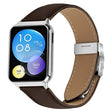 For Xiaomi Smart Bnad 9 Pro / Redmi Watch 5 Lychee Texture Silver Turtle Back Buckle Leather Watch Band(Coffee Color) - free shipping - PMC TechLife - Order now!