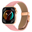 For Huawei Watch Fit 4 / Fit 4 Pro / Fit 3 Lychee Texture Rose Gold Turtle Back Buckle Leather Watch Band(Pink) - free shipping - PMC TechLife - Order now!