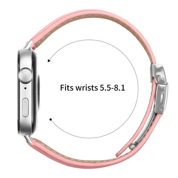 For Huawei Watch Fit 4 / Fit 4 Pro / Fit 3 Lychee Texture Silver Turtle Back Buckle Leather Watch Band(Pink)