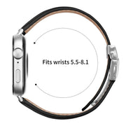 For Huawei Watch Fit 4 / Fit 4 Pro / Fit 3 Lychee Texture Silver Turtle Back Buckle Leather Watch Band(Black)