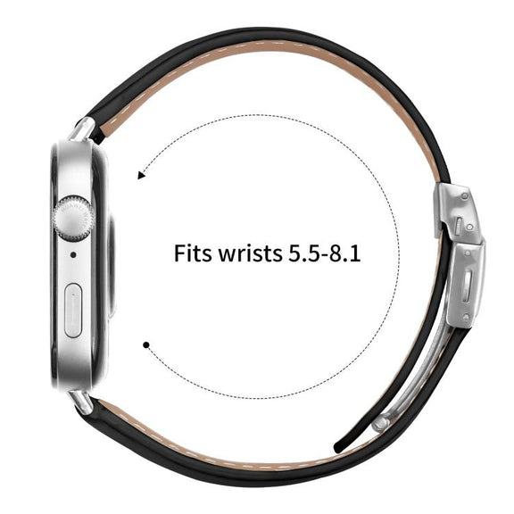 For Huawei Watch Fit 4 / Fit 4 Pro / Fit 3 Lychee Texture Silver Turtle Back Buckle Leather Watch Band(Black)