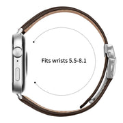 For Huawei Watch Fit 4 / Fit 4 Pro / Fit 3 Lychee Texture Silver Turtle Back Buckle Leather Watch Band(Coffee Color)