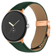 For Google Pixel Watch / Watch 2 / 3 41mm Lychee Texture Rose Gold Turtle Back Buckle Leather Watch Band(Green) - free shipping - PMC TechLife - Order now!
