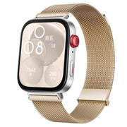 For Huawei Watch Fit 4 Pro / Fit 4 / Fit 3 Milanese Magnetic Metal Watch Band(Gold)
