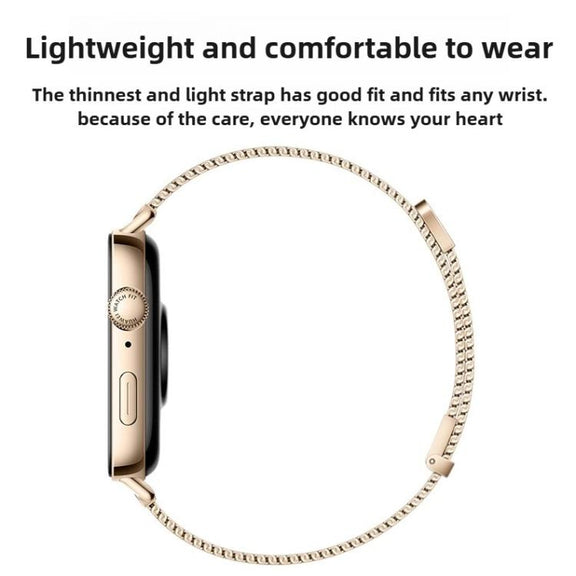 For Huawei Watch Fit 4 Pro / Fit 4 / Fit 3 Milanese Magnetic Metal Watch Band(Gold)