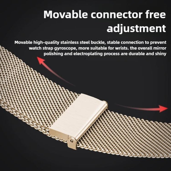 For Huawei Watch Fit 4 Pro / Fit 4 / Fit 3 Milanese Magnetic Metal Watch Band(Gold)