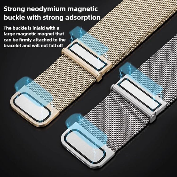 For Huawei Watch Fit 4 Pro / Fit 4 / Fit 3 Milanese Magnetic Metal Watch Band(Gold)