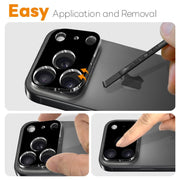 For iPhone 17 Pro Max NORTHJO Camera Lens Protector 3D HD Tempered Glass Film(Black)