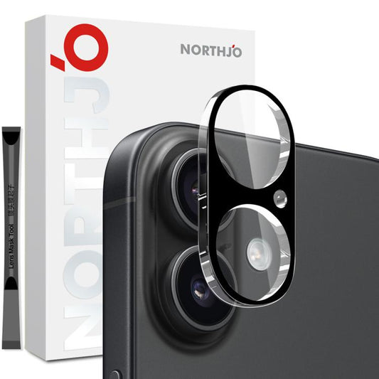 For iPhone 17 NORTHJO Camera Lens Protector 3D HD Tempered Glass Film(Black) - iPhone 17 Cases by NORTHJO | Online Shopping South Africa | PMC Jewellery | Buy Now Pay Later Mobicred