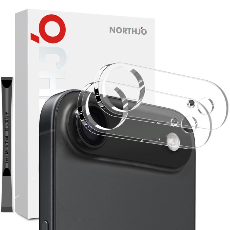For iPhone 17 Air 2pcs NORTHJO Camera Lens Protector 3D HD Tempered Glass Film(Clear) - iPhone 17 Air Tempered Glass by NORTHJO | Online Shopping South Africa | PMC TechLife | Buy Now Pay Later Mobicred