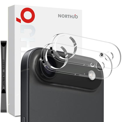 For iPhone 17 Air 2pcs NORTHJO Camera Lens Protector 3D HD Tempered Glass Film(Clear) - iPhone 17 Air Tempered Glass by NORTHJO | Online Shopping South Africa | PMC Jewellery | Buy Now Pay Later Mobicred