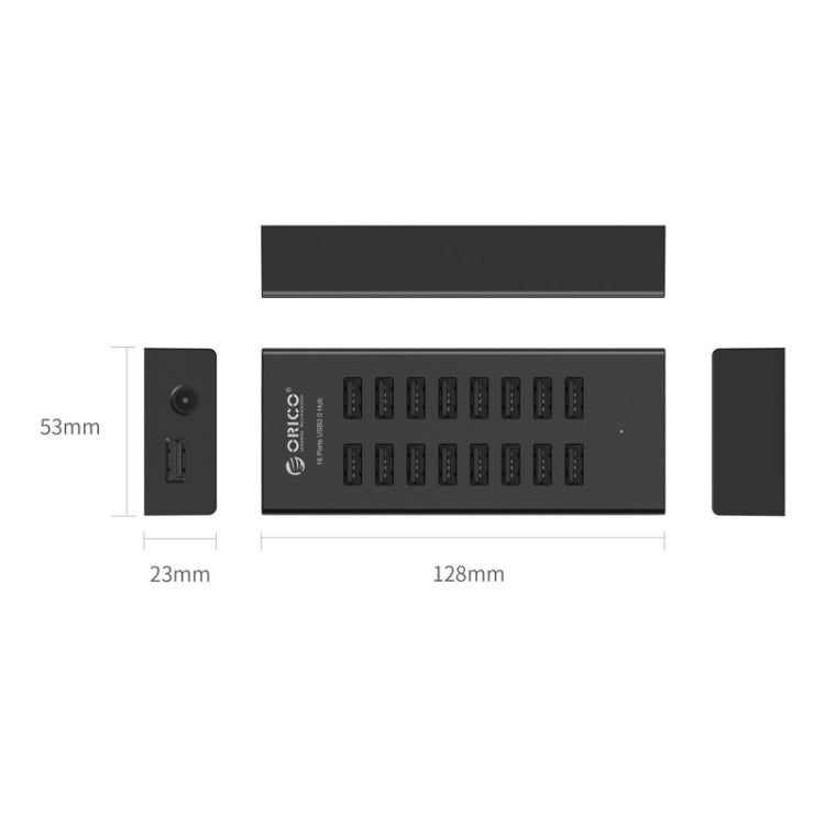 ORICO H1613-U2 16 Ports USB2.0 HUB - free shipping - PMC Jewellery - Order now!