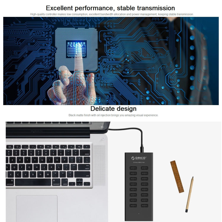 ORICO H1613-U2 16 Ports USB2.0 HUB - free shipping - PMC TechLife - Order now!