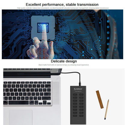 ORICO H1613-U2 16 Ports USB2.0 HUB - free shipping - PMC Jewellery - Order now!
