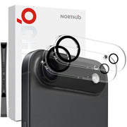 For iPhone 17 Air 2pcs NORTHJO Camera Lens Protector 3D Night Shot Tempered Glass Film(Black)