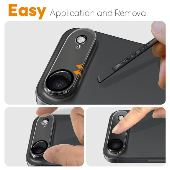 For iPhone 17 Air 2pcs NORTHJO Camera Lens Protector 3D Night Shot Tempered Glass Film(Black)