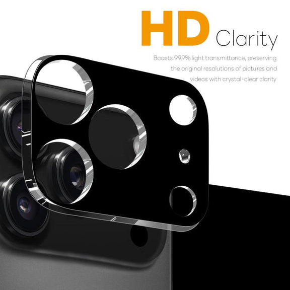 For iPhone 17 Pro Max 2pcs NORTHJO Camera Lens Protector 3D HD Tempered Glass Film(Black)