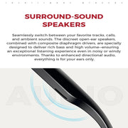 M01 Smart Glasses, with HD Camera, Support Bluetooth Call, AI Intelligent Translation(Black)