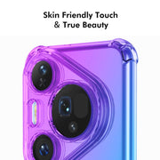 For Huawei Pura 80 Ultra ENKAY Hat-Prince Gradient Airbag TPU Phone Case(Blue Pink)