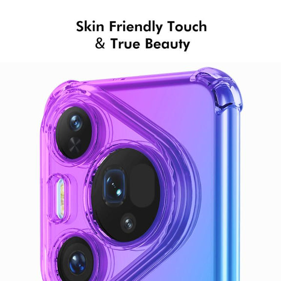 For Huawei Pura 80 Pro / 80 Pro+ ENKAY Hat-Prince Gradient Airbag TPU Phone Case(Blue Pink)