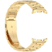 For Samsung Galaxy Watch 8 40 / 44mm Slim Three Beads Stainless Steel Watch Band(Gold)