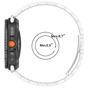 For Samsung Galaxy Watch 8 40 / 44mm Slim Three Beads Stainless Steel Watch Band(Silver)