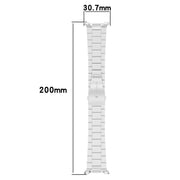 For Samsung Galaxy Watch 8 40 / 44mm Slim Three Beads Stainless Steel Watch Band(Silver)