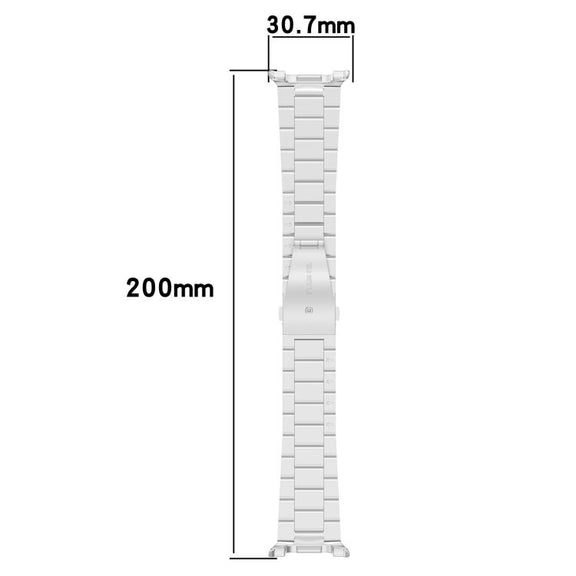 For Samsung Galaxy Watch 8 40 / 44mm Slim Three Beads Stainless Steel Watch Band(Silver)